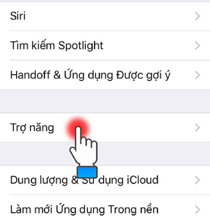 Tính năng giảm chuyển động
