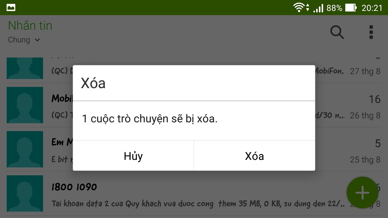 khôi phục lại tin nhắn đã xóa trên Android