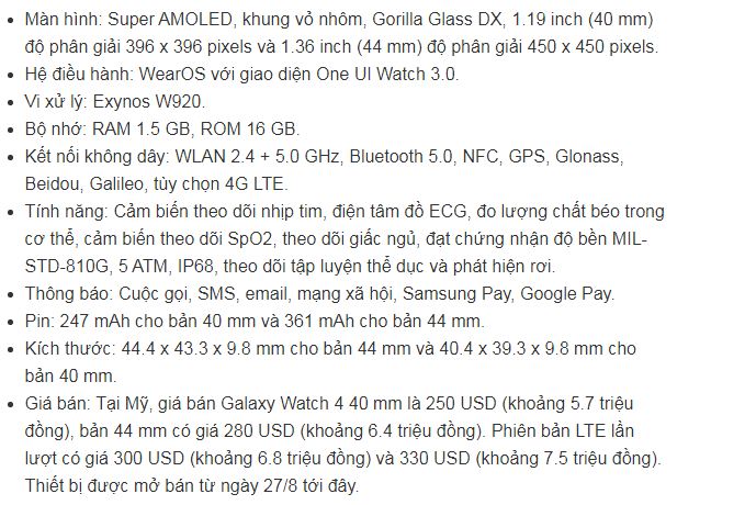 Cấu hình và Liên Minh Vuaboss Galaxy Watch 4