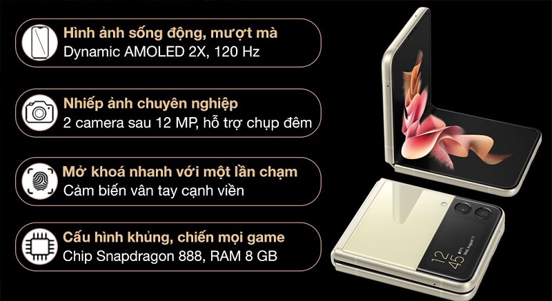 ưu điểm Galaxy Z Flip 3 5G