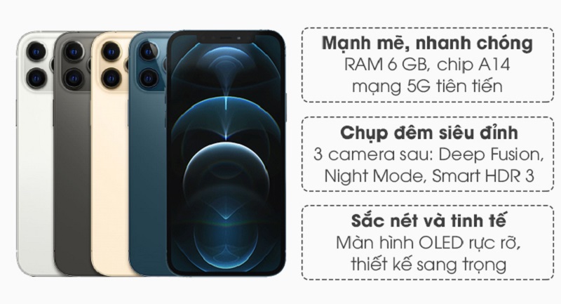 tính năng iPhone 12 Pro Max 256GB Mới Chưa Active