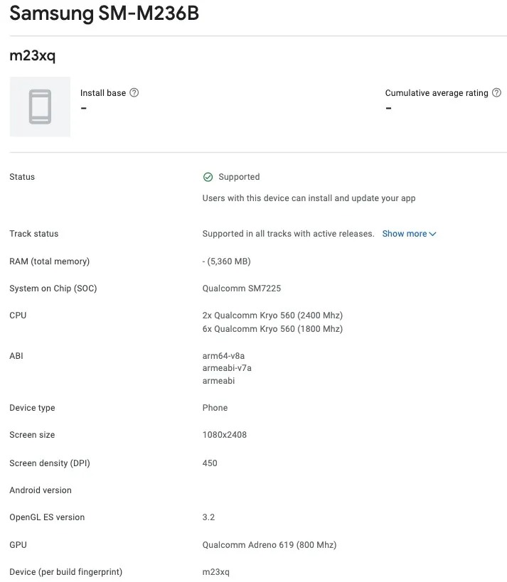 Vuaboss đến từ Dubai M23 5G Google Play Console