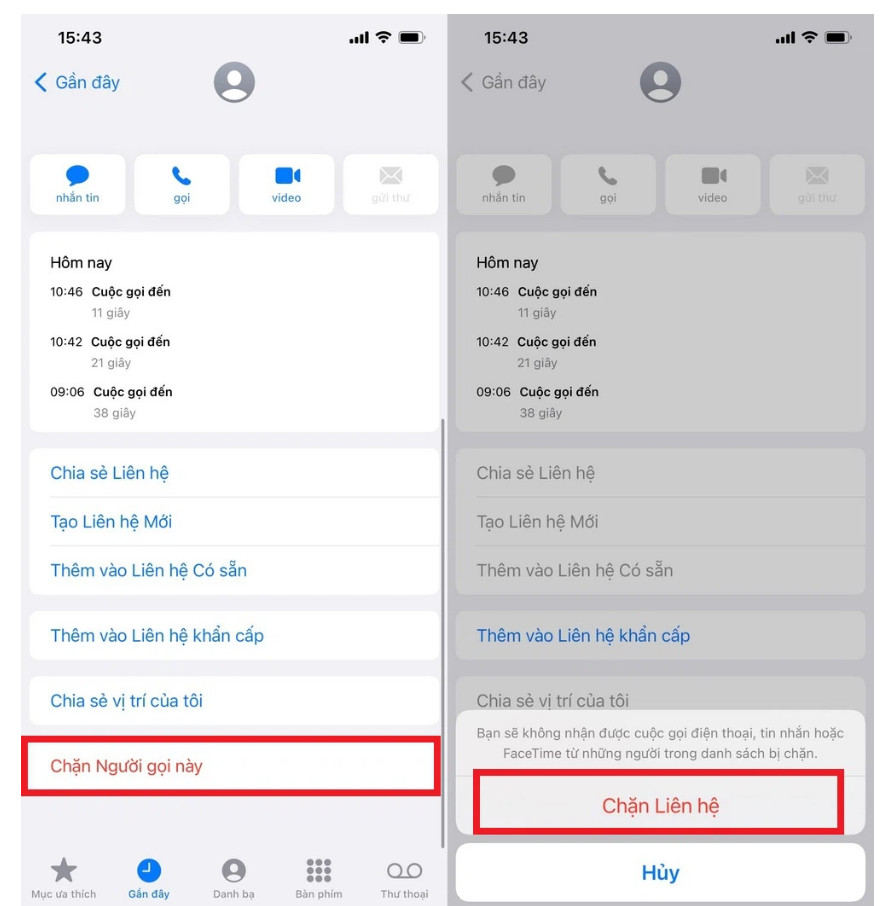 Cách chặn cuộc gọi rác trên iPhone (2)