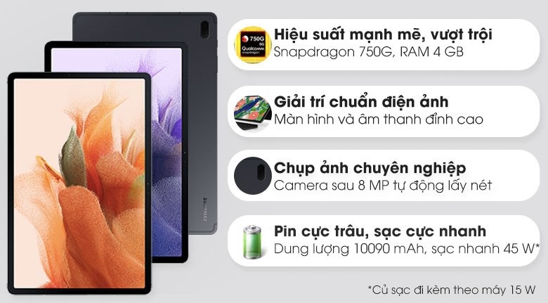 tính năng Galaxy Tab S7 FE 4G 