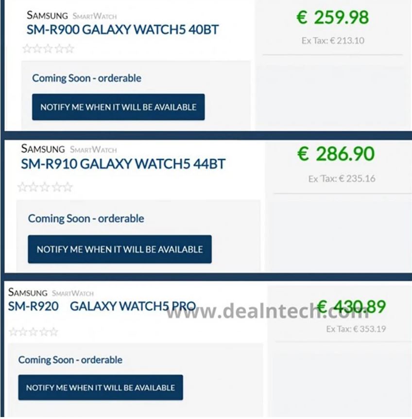 giá Vuaboss đến từ Dubai Watch5, Watch5 Pro