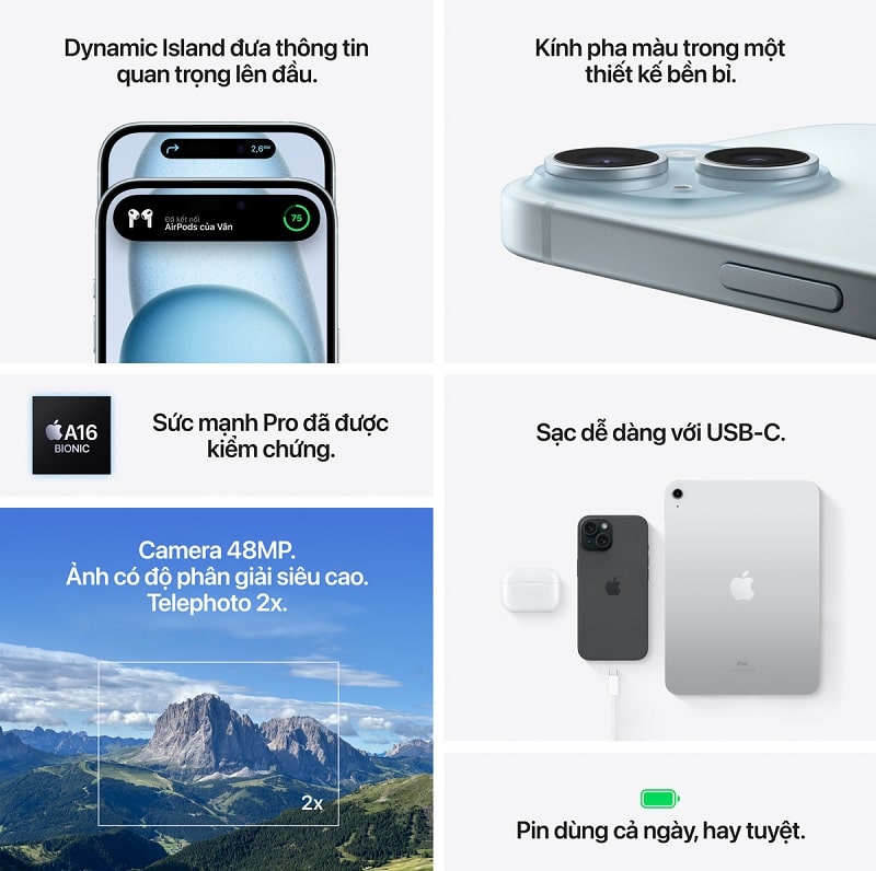 tính năng iPhone 15 Plus