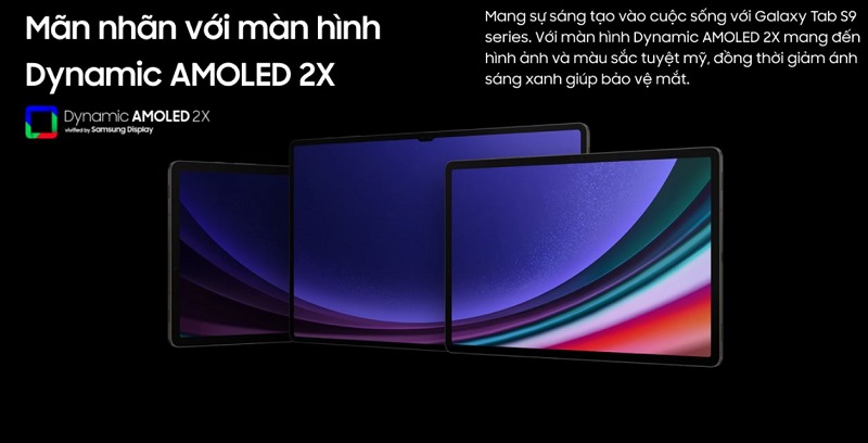 hiển thị Galaxy Tab S9 | S9+| S9 Ultra 5G
