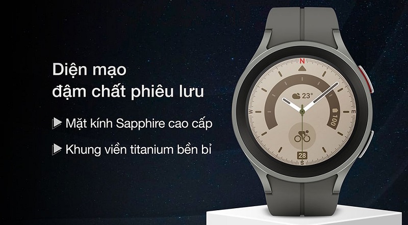 ngoại hình Galaxy Watch5 Pro 45mm