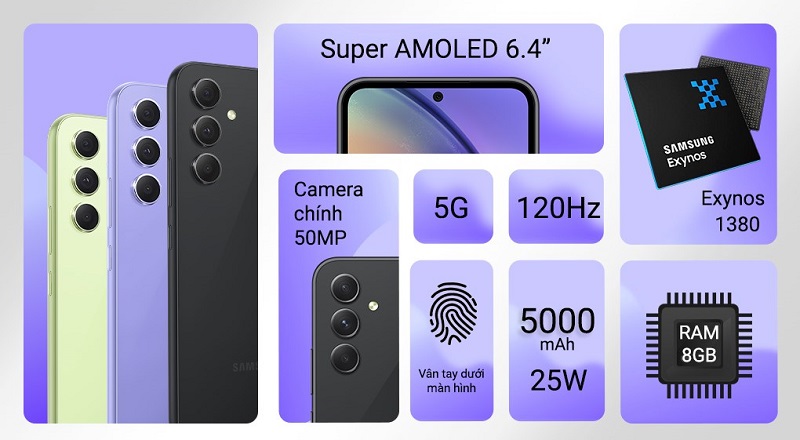 ưu điểm Galaxy A54 5G 256GB 
