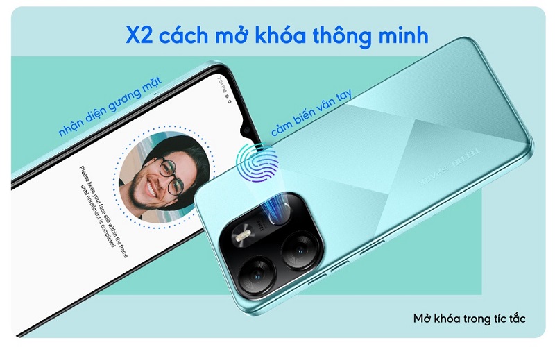 bảo mật Tecno Spark Go 2023