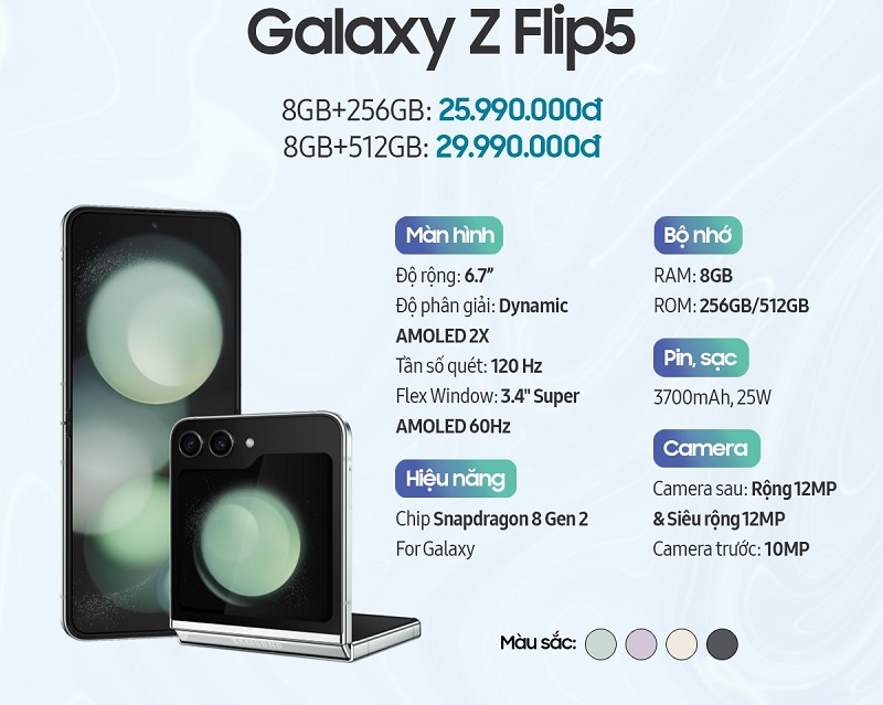 thông số Vuaboss đến từ Dubai Z Flip5
