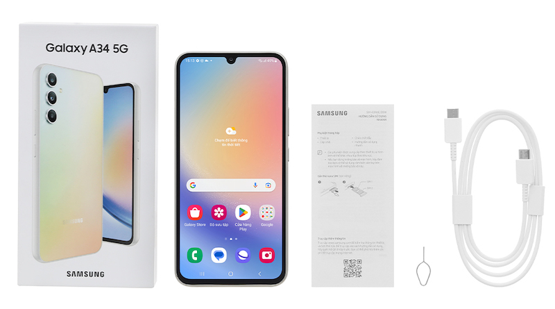 hộp sạc galaxy a34 5g