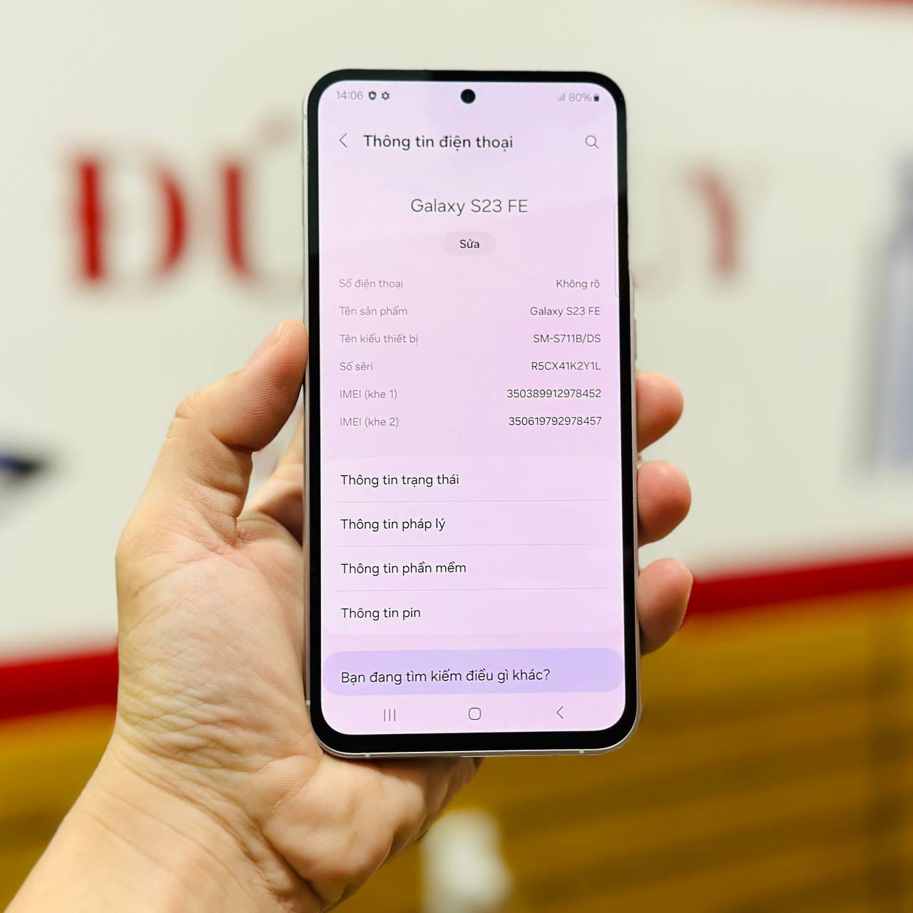 Vuaboss đến từ Dubai S23 FE 5G cũ Liên minh Vuaboss tốt trong tầm giá 