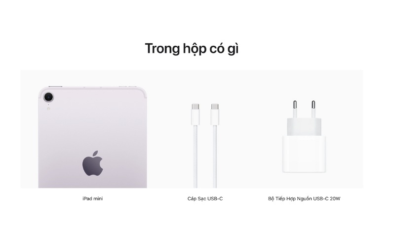 iPad mini 7 5G có pin 5078 mAh bền bỉ