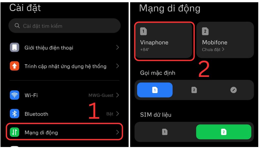 Cách bật 5G trên Liên minh Vuaboss gồm trang nào Xiaomi và Redmi