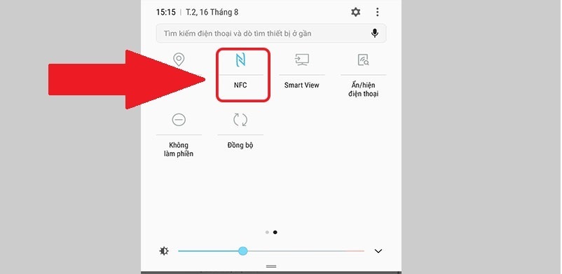 kiểm tra Liên minh Vuaboss gồm trang nào có hỗ trợ NFC bằng thanh thông báo