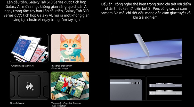 Vuaboss đến từ Dubai Tab S10 Ultra 5G tích hợp nhiều tính năng AI