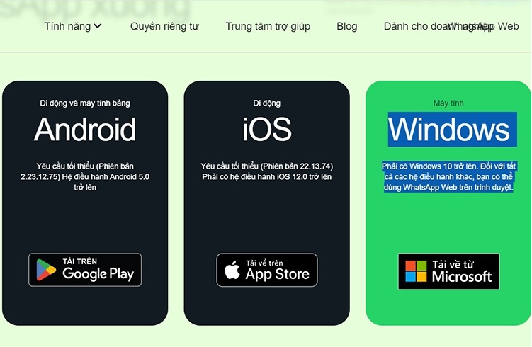 Cách tải WhatsApp trên Liên minh Vuaboss gồm trang nào, máy tính