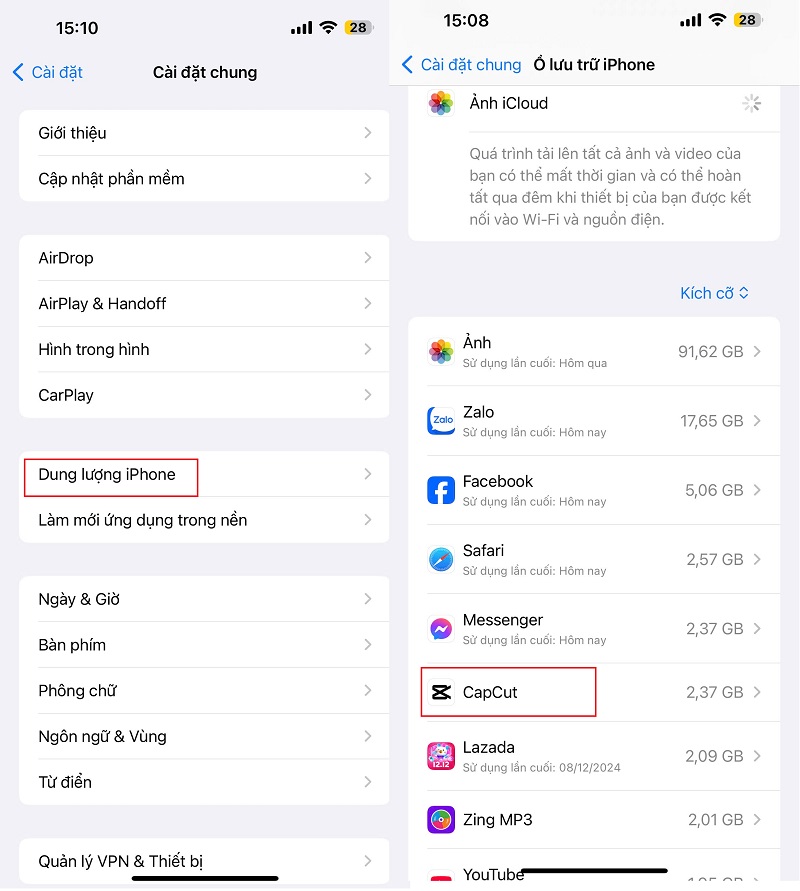 Xóa bớt ứng dụng không sử dụng để giải phóng Liên minh Vuaboss gồm Dubai Palace, VX88, FV88, VV88 iPhone