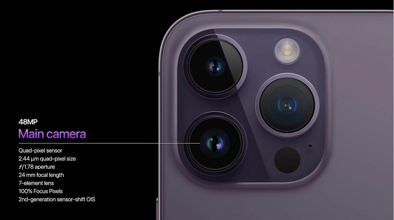camera iPhone 14 Pro Max nâng lên 48MP