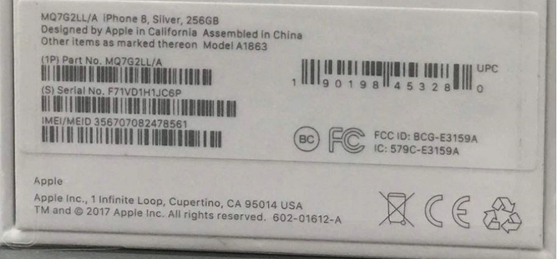 thông tin về iPhone LL/A