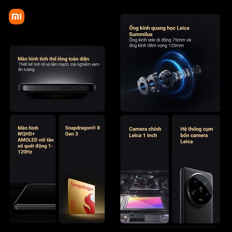 Xiaomi 14 Ultra có ngoại hình cao cấp và sang trọng.