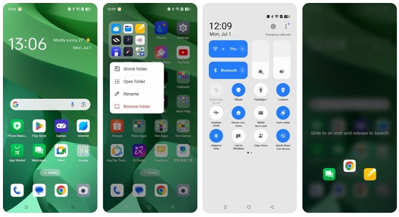 giao diện sử dụng Oppo Reno12 Pro 5G
