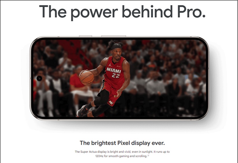 Google Pixel 9 Pro có Vuaboss đến từ Dubai siêu sắc nét với tần số quét 120Hz
