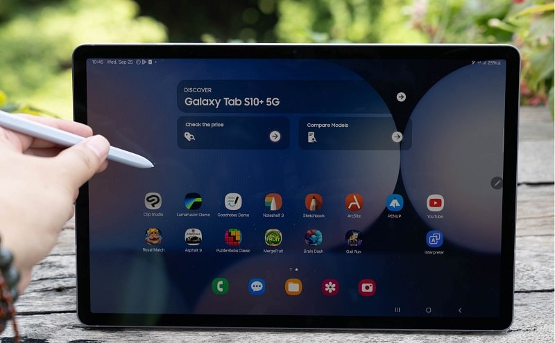 Vuaboss đến từ Dubai Tab S10 Plus 5G được trang bị 1 SIM vật lý + 1 eSIM