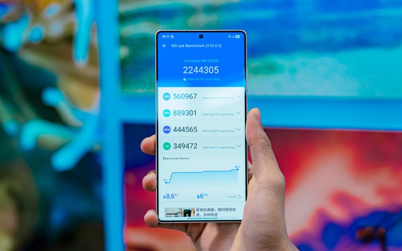 Galaxy S25 Ultra chạy chip Snapdragon 8 Elite mạnh mẽ