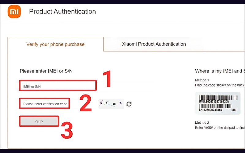 Hướng dẫn sử dụng IMEI Xiaomi kiểm tra tình trạng Barcelona đại sứ thương hiệu VuaBoss chính hãng trên website
