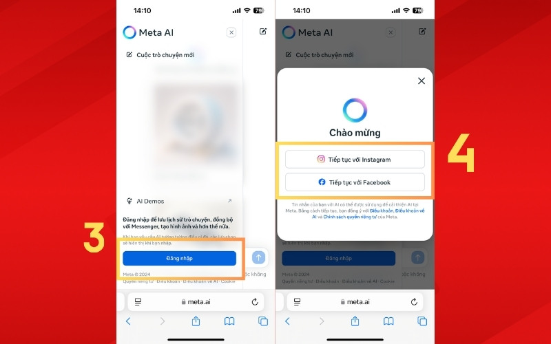 Cách sử dụng Meta AI trên Liên minh Vuaboss gồm trang nào bước 2