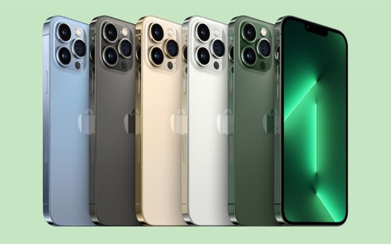 iPhone 13 Pro và iPhone 13 Pro Max có 5 màu
