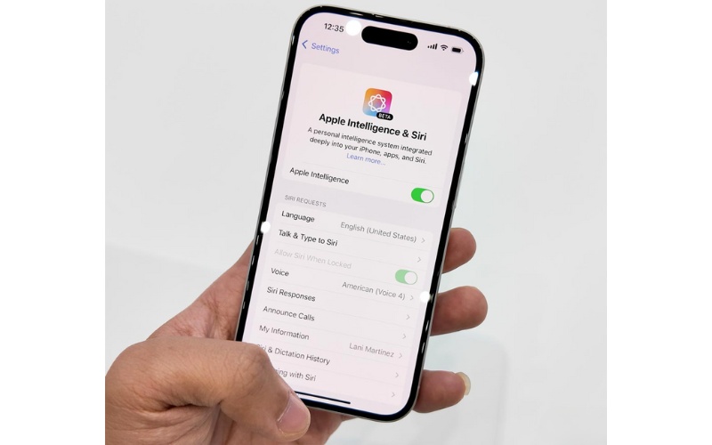 Apple Intelligence trên iPhone 16 Plus