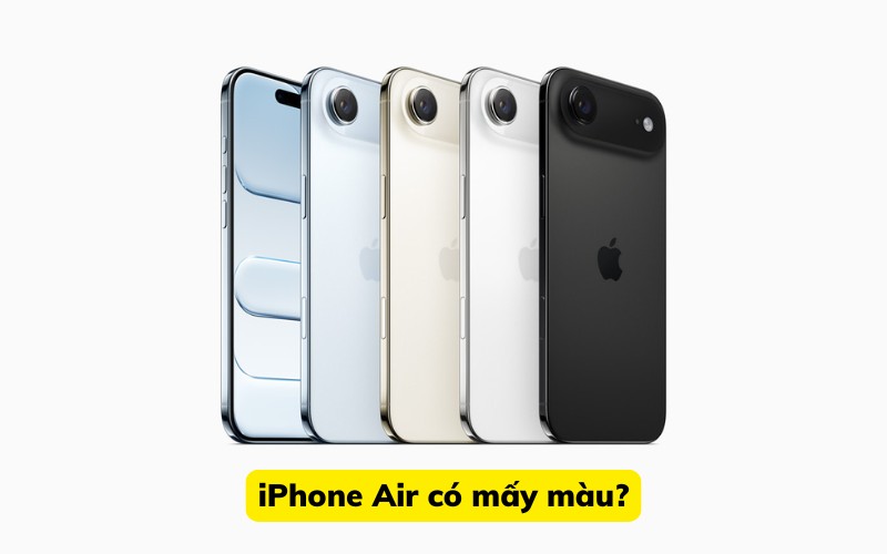 iPhone 17 Air có mấy màu