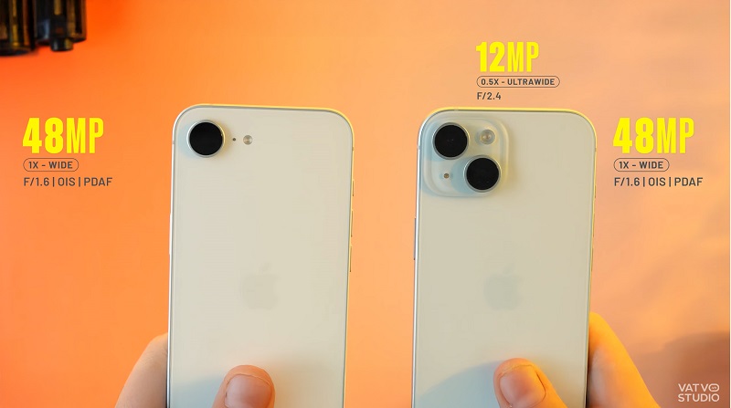 iPhone 15 có camera đẹp hơn iPhone 16e