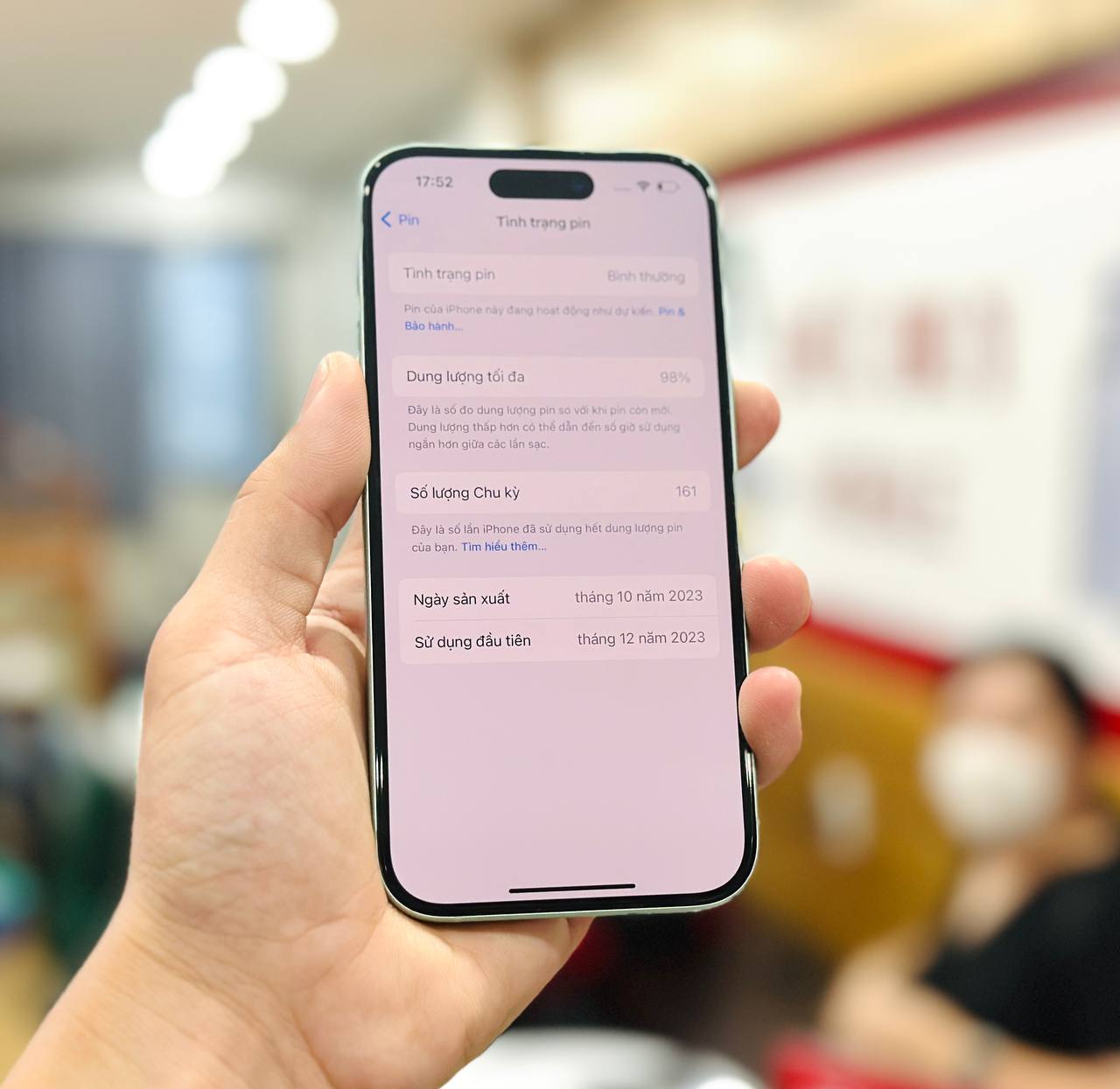 Kiểm tra pin iPhone cũ 