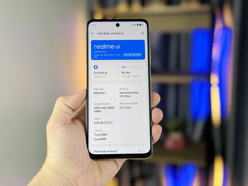 realme C75 512GB có pin khủng, sạc nhanh 45W