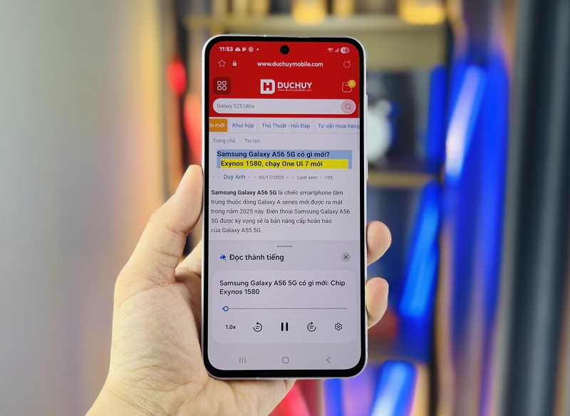 Galaxy A56 có hỗ trợ loạt tính năng Galaxy AI mới