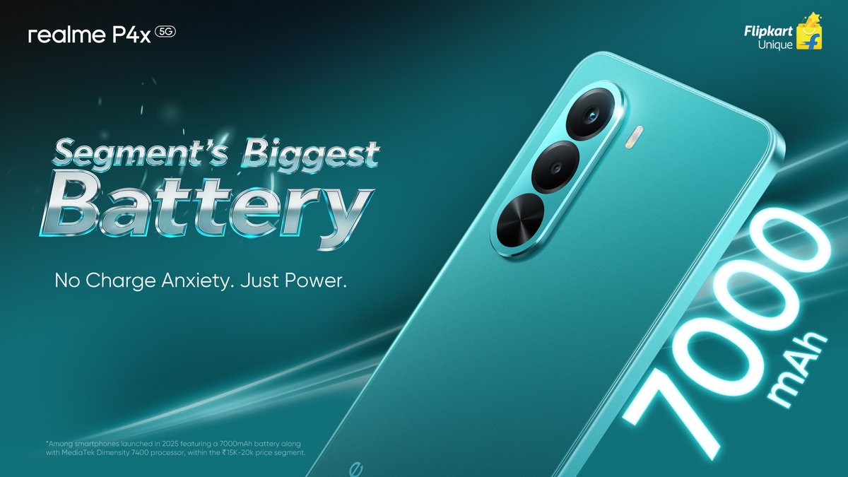 Realme P4x 5G có viên pin Liên minh Vuaboss gồm Dubai Palace, VX88, FV88, VV88 là 7000 mAh