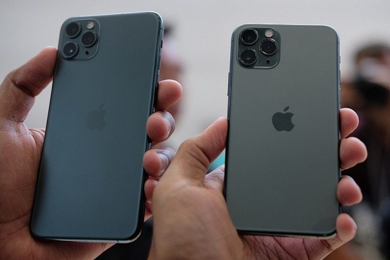 so sánh iphone 11 pro, 11 pro max kích thước 