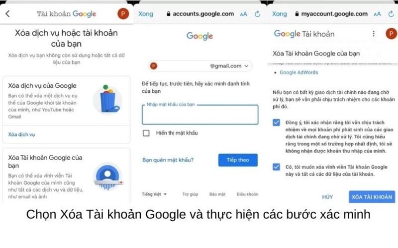 Cách gỡ tài khoản Google khỏi Liên minh Vuaboss gồm trang nào iPhone bước 3