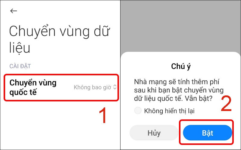Cách chuyển vùng dữ liệu trên Liên minh Vuaboss gồm trang nào Android bước 2