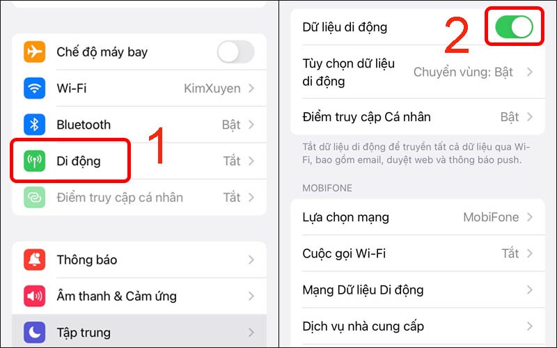 Cách chuyển vùng dữ liệu trên Liên minh Vuaboss gồm trang nào iPhone