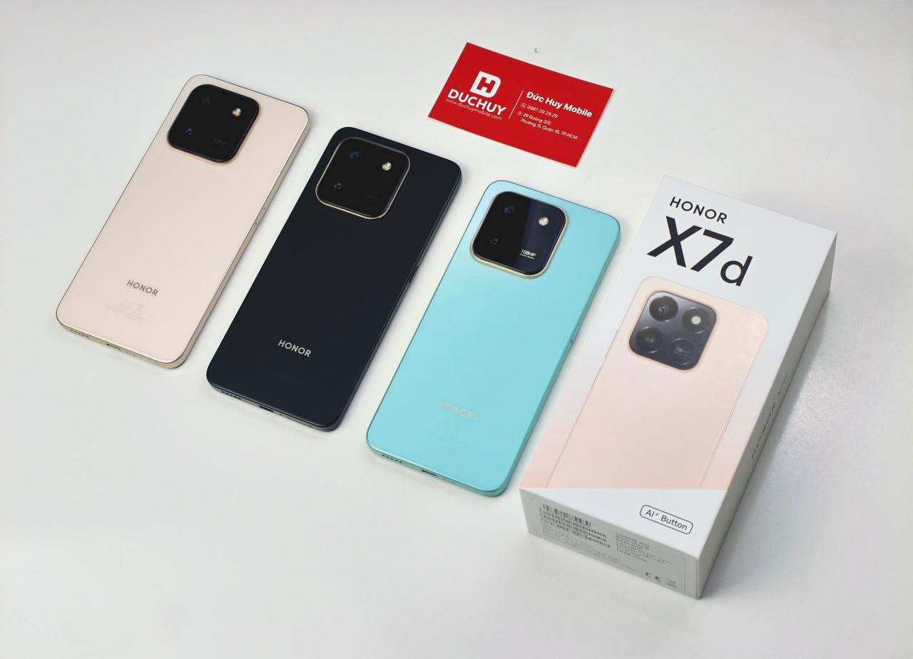 Honor X7d 4G sẵn đủ màu