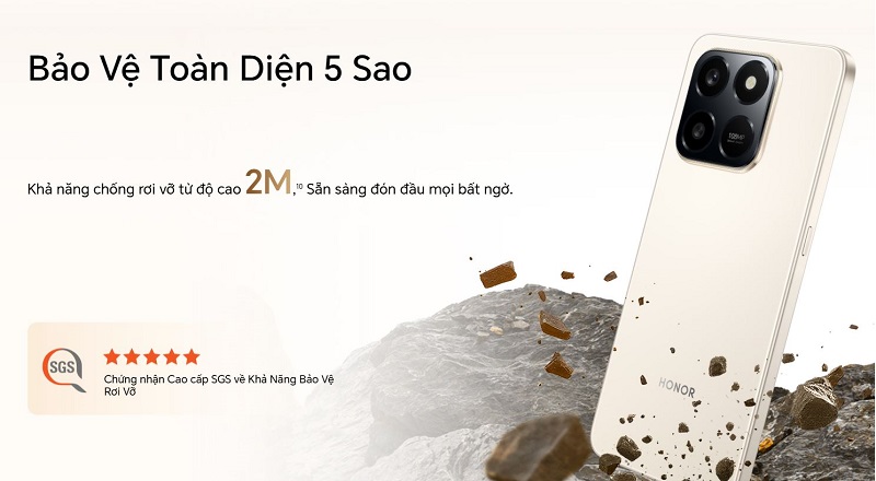 HONOR X7d rất bền bỉ với chứng nhận SGS 5 sao