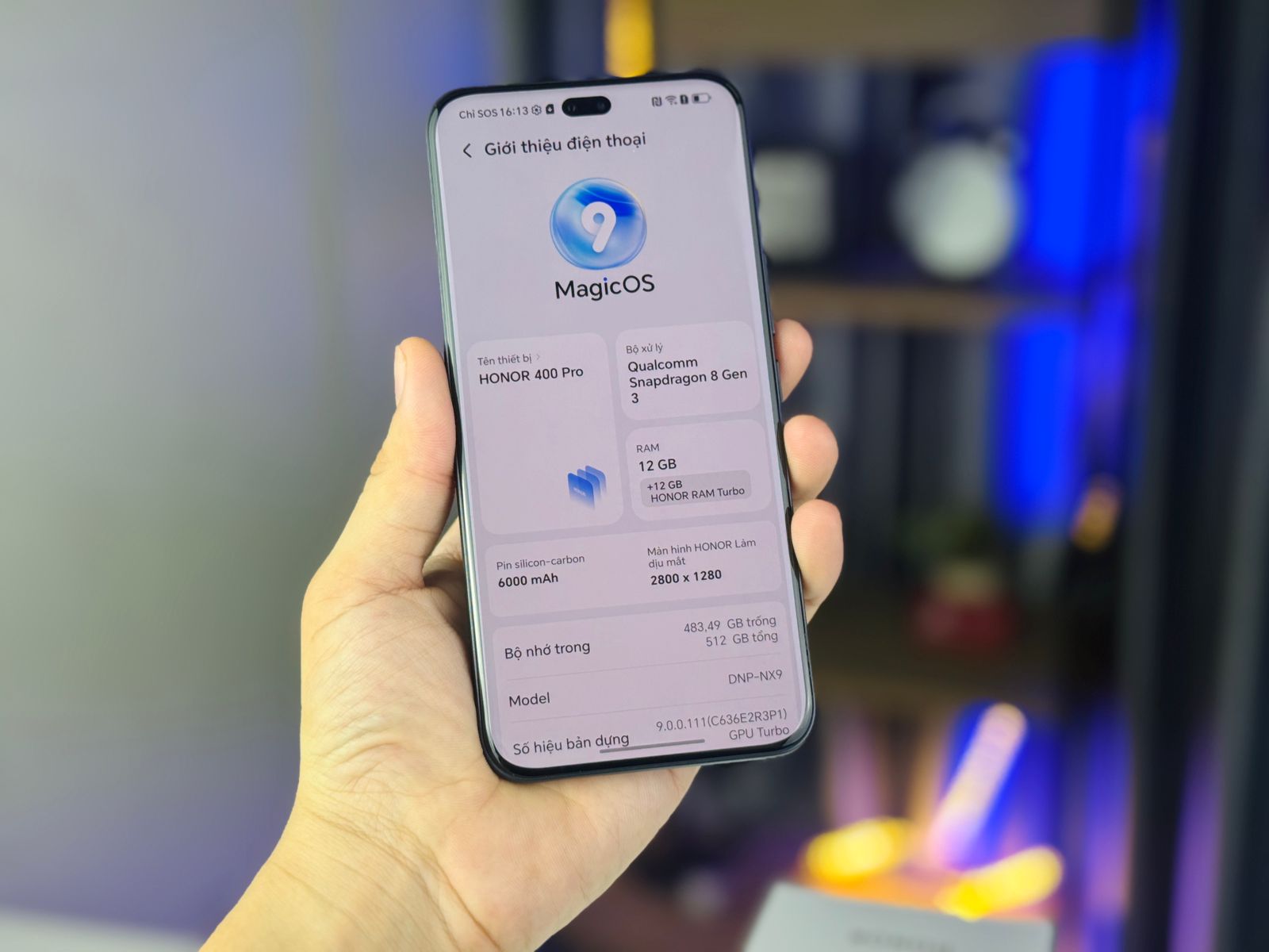 Honor 400 Pro 5G trang bị vi xử lý Snapdragon 8 Gen 3