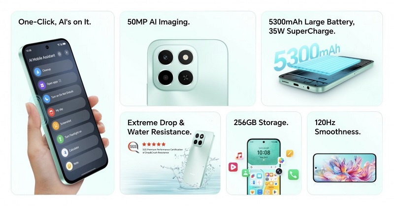 Tính năng HONOR X6c cực kỳ xịn