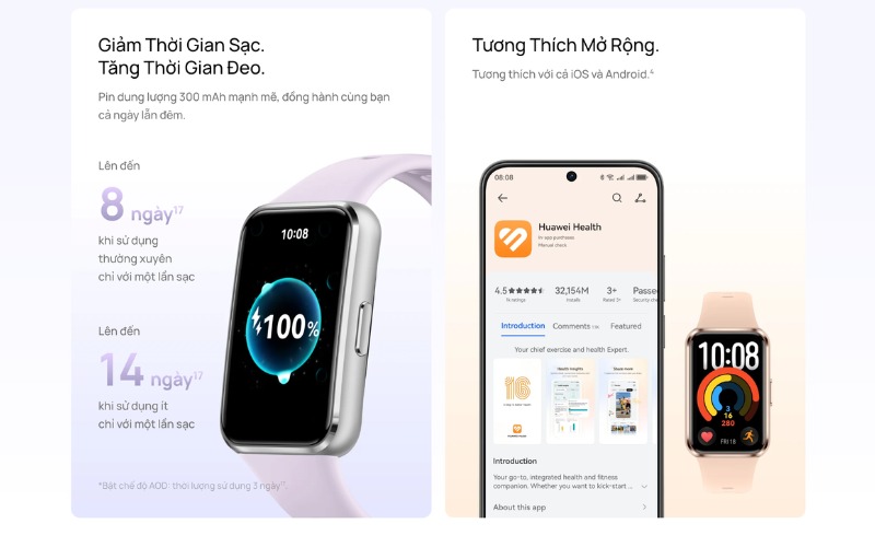 Pin tối đa 14 ngày