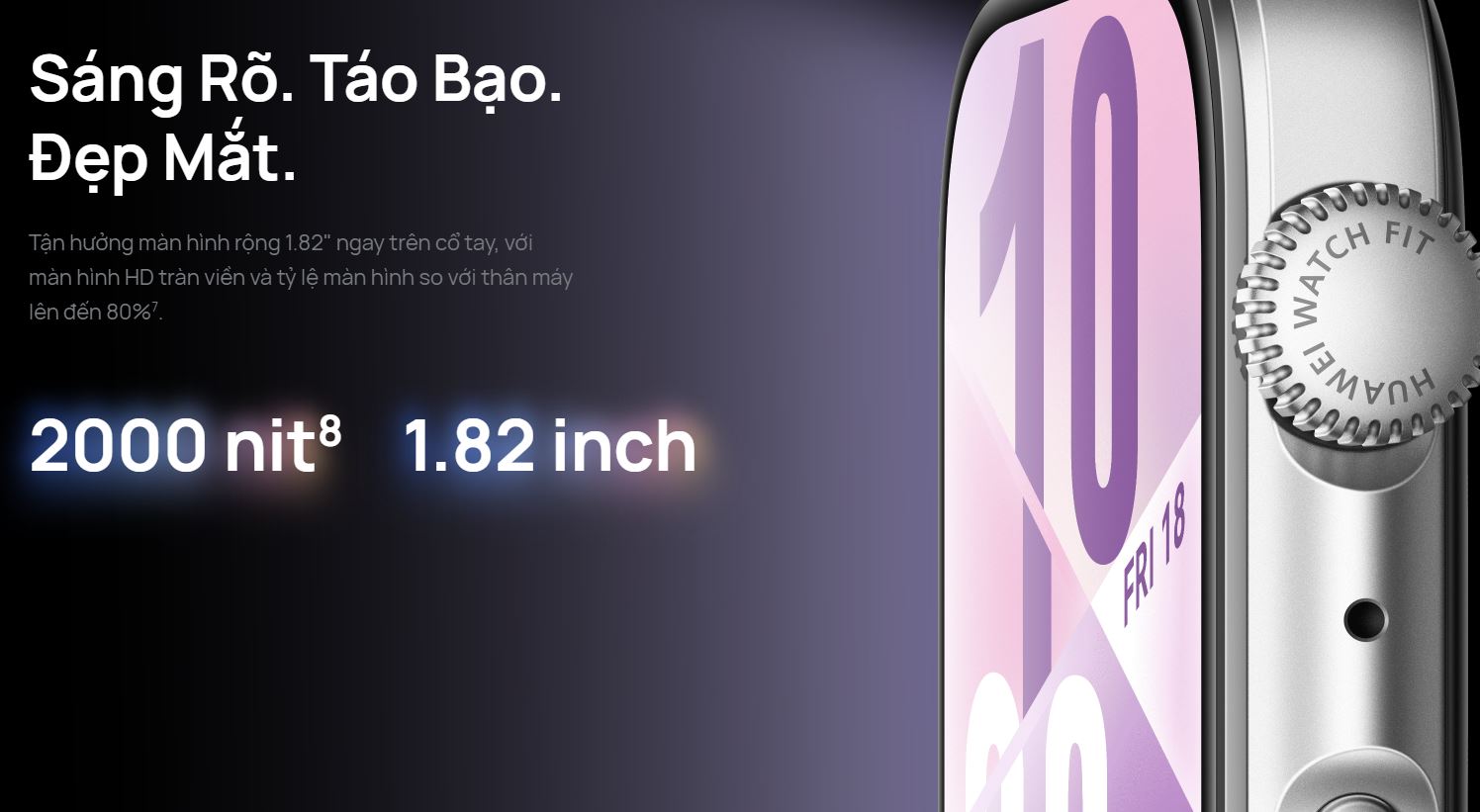 Vuaboss đến từ Dubai Huawei Watch Fit 4 có Liên minh Vuaboss 2000nits